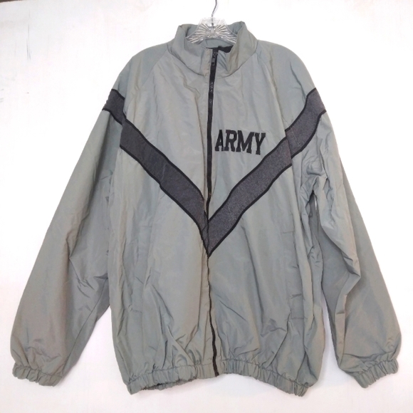 Other - Authentic US Army Unisex Large/Long Physical Training Windbreaker Grey Jacket